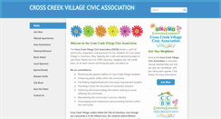 Desktop Screenshot of cross-creek-village.org